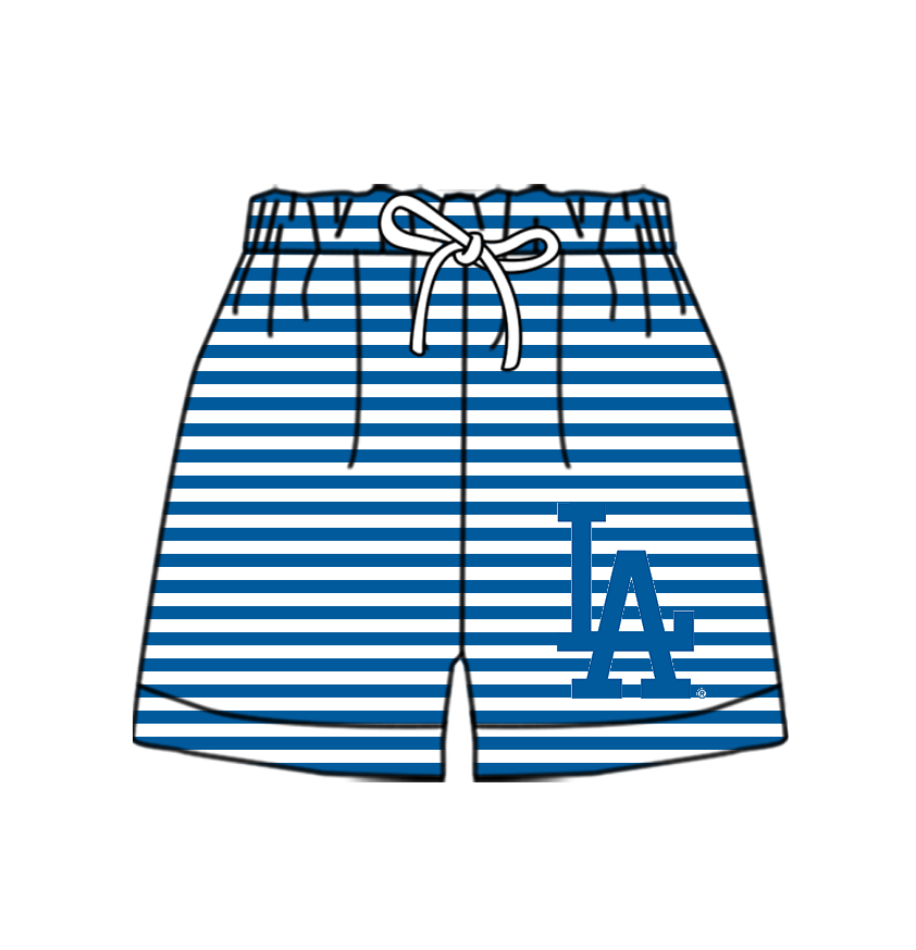 Preorder moq 5 Baby Boys Team Stripe Shorts Bottom