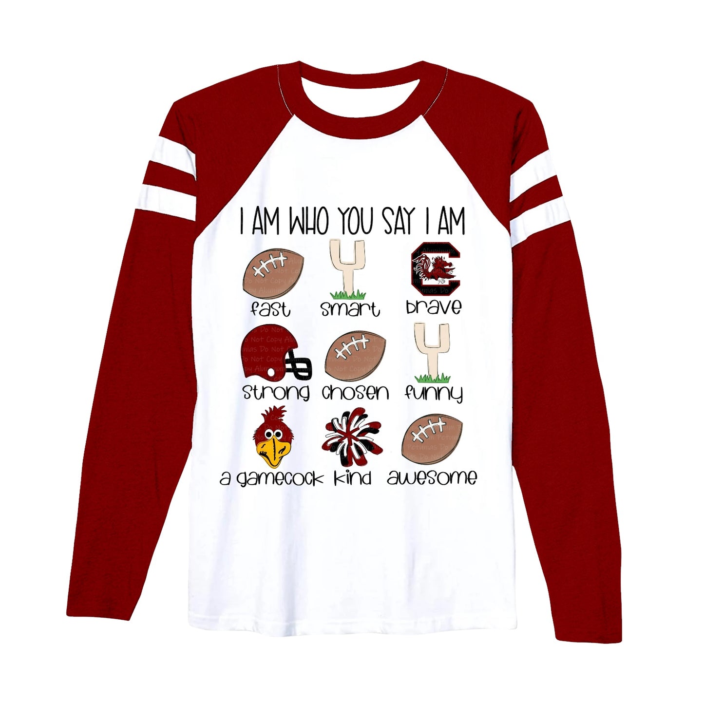Baby Girls Long Sleeve Gamecock Team Tee Shirts Preorder(moq 5)