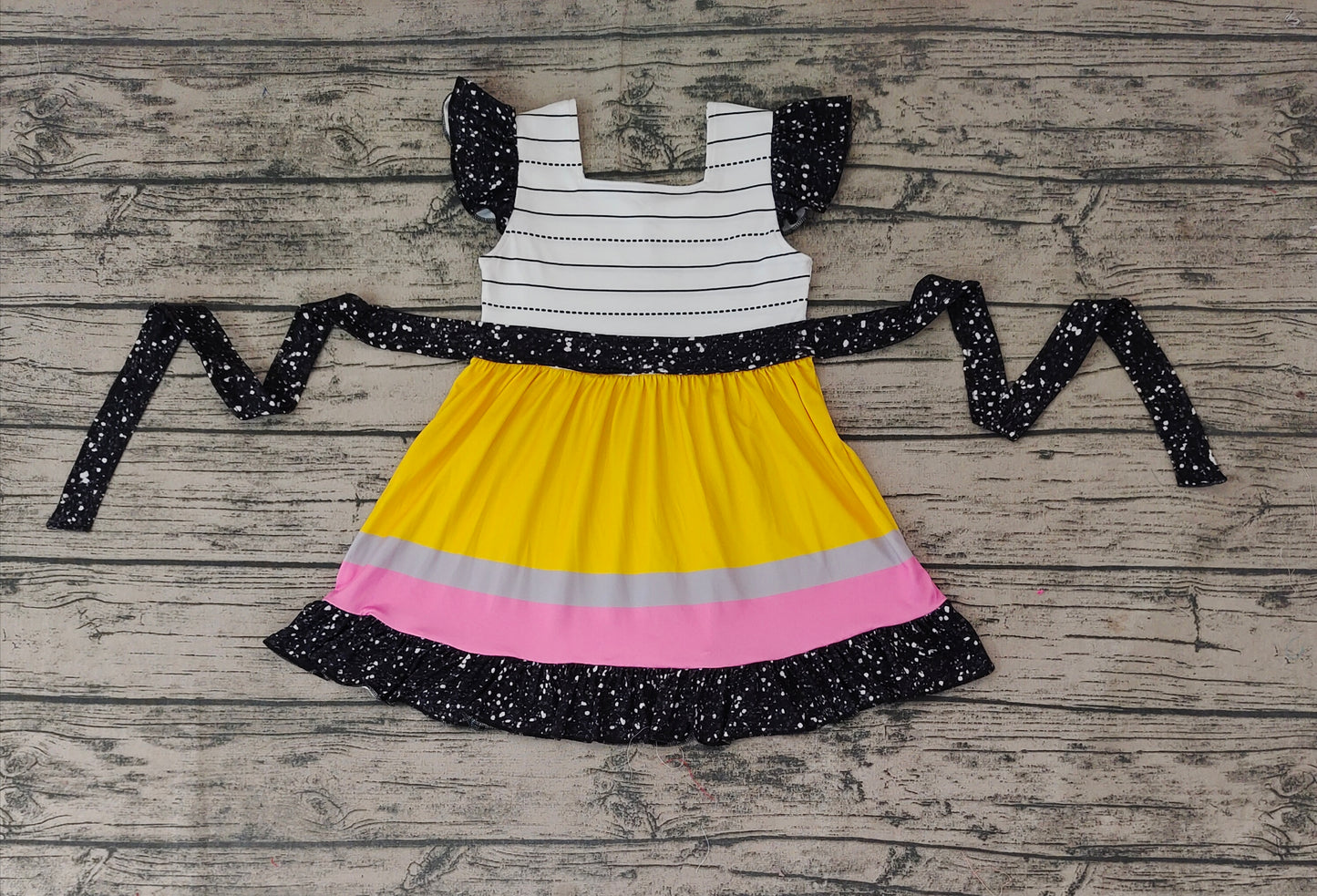 Baby Girls Back To School Belts Knee Length Dresses