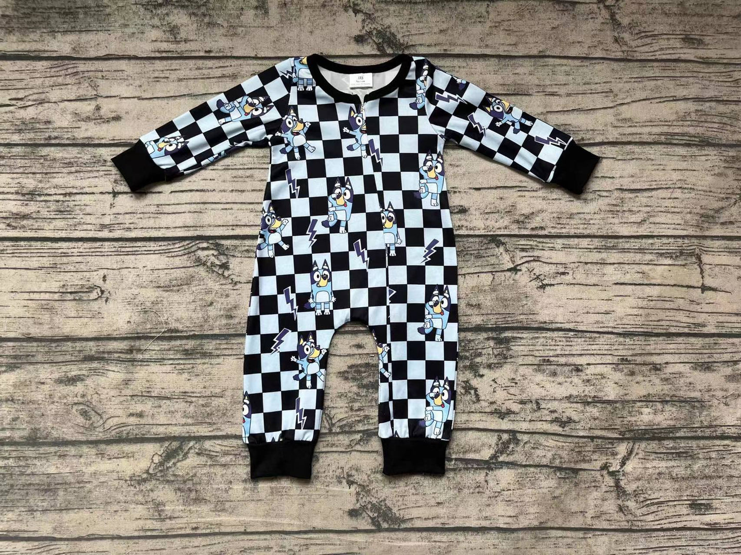 Baby Kids Dogs Zip Rompers