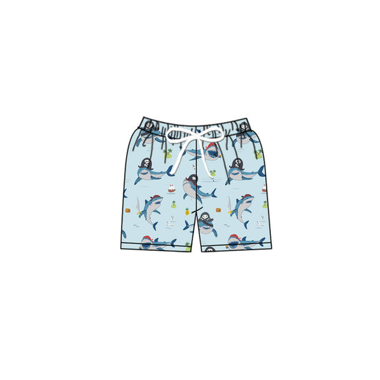 Baby Boys Sea World Swimming Sharks Trunks Bottom Preorder