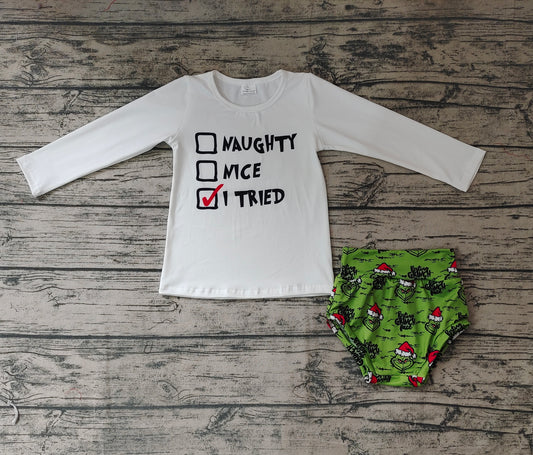 Baby Girls Christmas Frog Bummie Sets