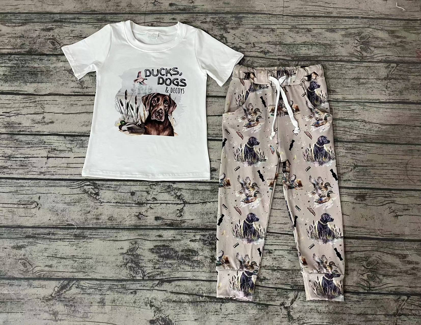 Baby Boys Hunting Shirt Pants Clothes Sets