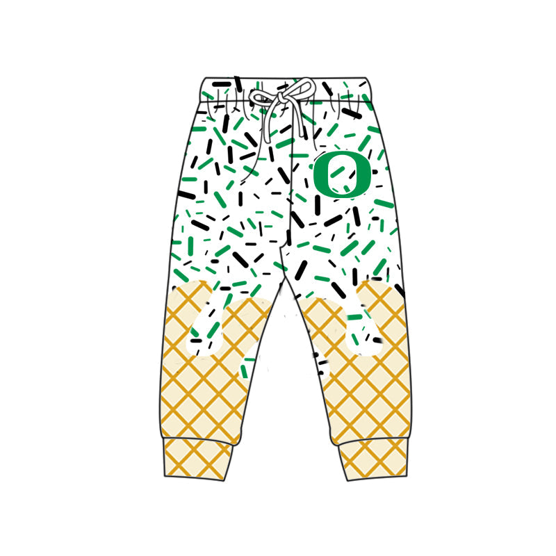 Preorder (moq 5)Baby Boys Drip Sprinkles Oregon Ducks Team Jogger Pants Bottom