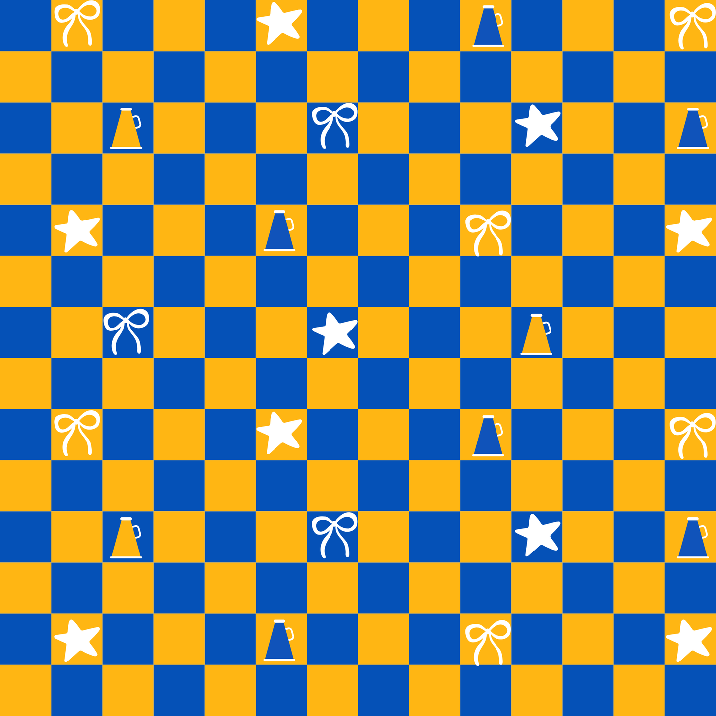 Preorder (moq 5)Baby Girls Yellow Blue Checked Cheer Team Shorts Bottoms