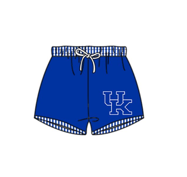 Preorder moq 5 Baby Boys Hot Blue UK Team Swimming Trunks Bottom