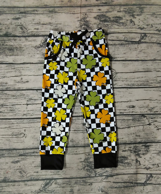 Baby Boys St Patrick Day Quatrefoil Pockets Pants Preorder