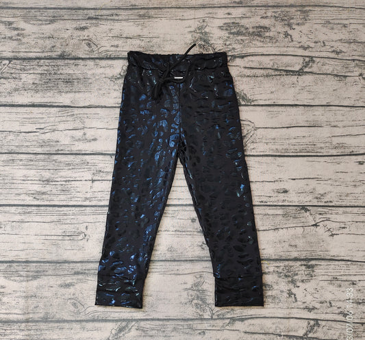 Baby Girls Black Leopard Bottom Pants