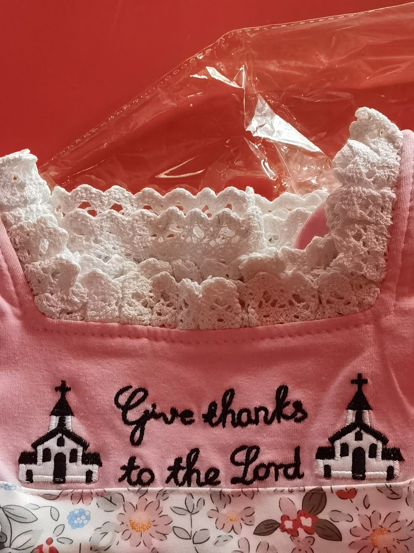 Baby Girls Thanks Lord Church Wear Knee Length Dresses