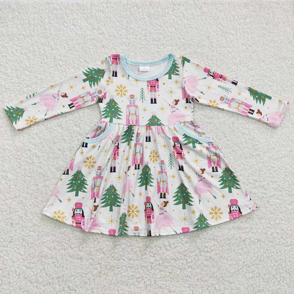 USA Shop Baby Girls Christmas Soldier Knee Length Dresses