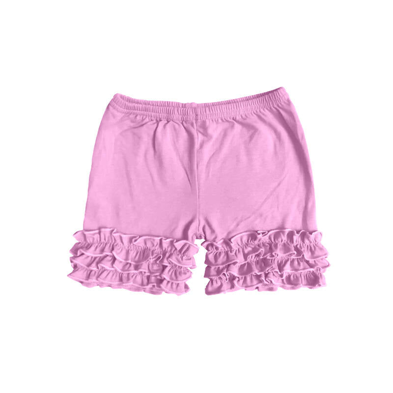 Preorder (moq 5)Baby Girls Hotpink Icing Ruffle Bottoms Shorts