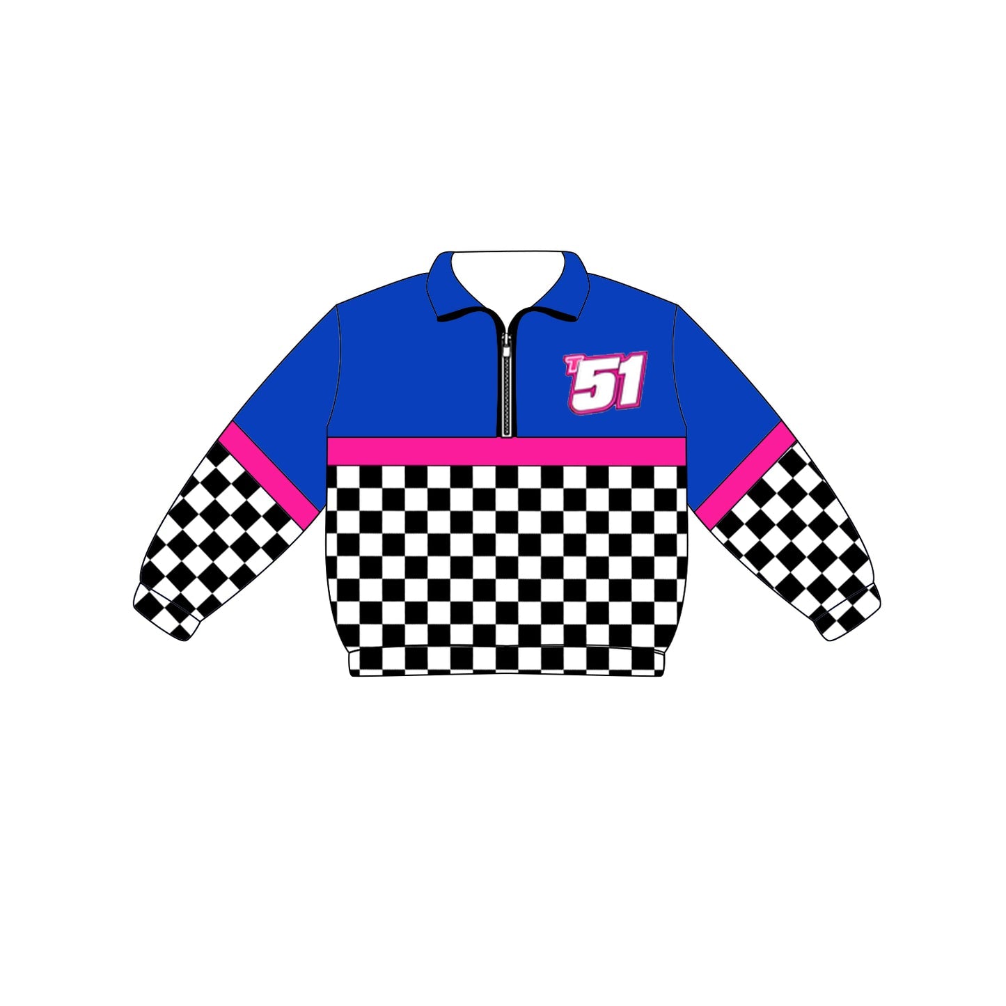 Preorder (moq 5)Baby Boys Long Sleeve Team Zip Pullovers Tops