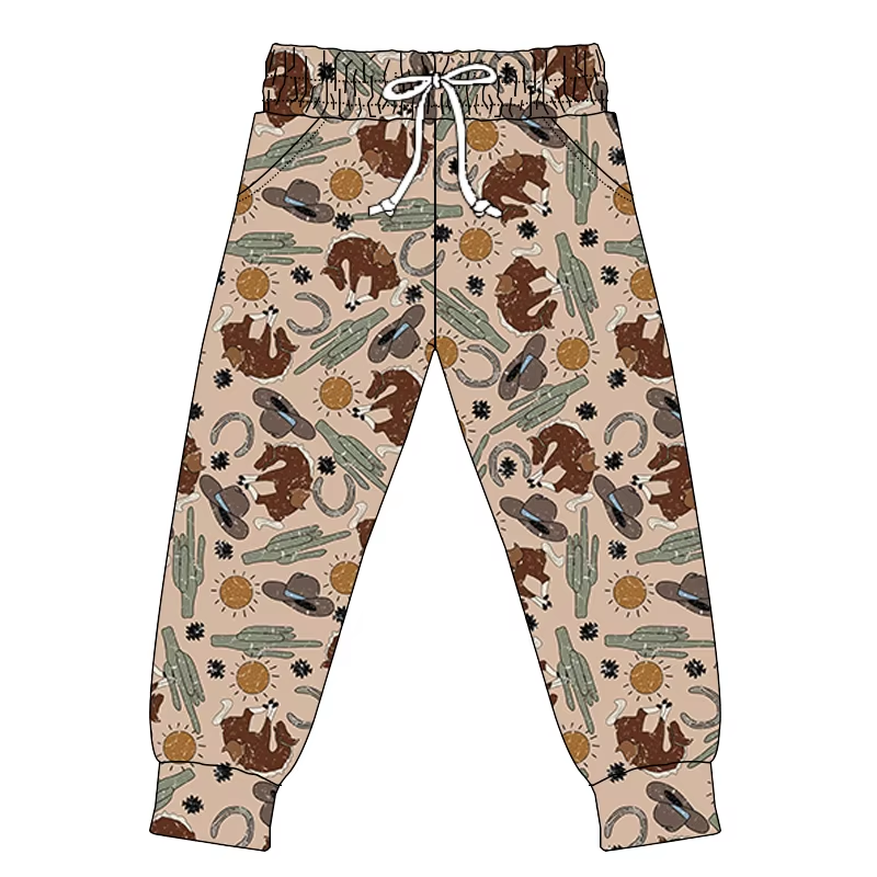 Preorder(moq 5) Adult Women Pockets Horse Cactus Pants Jogger Bottoms