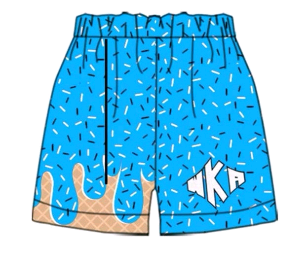 Preorder moq 5 Baby Boys Blue Team Shorts Bottom