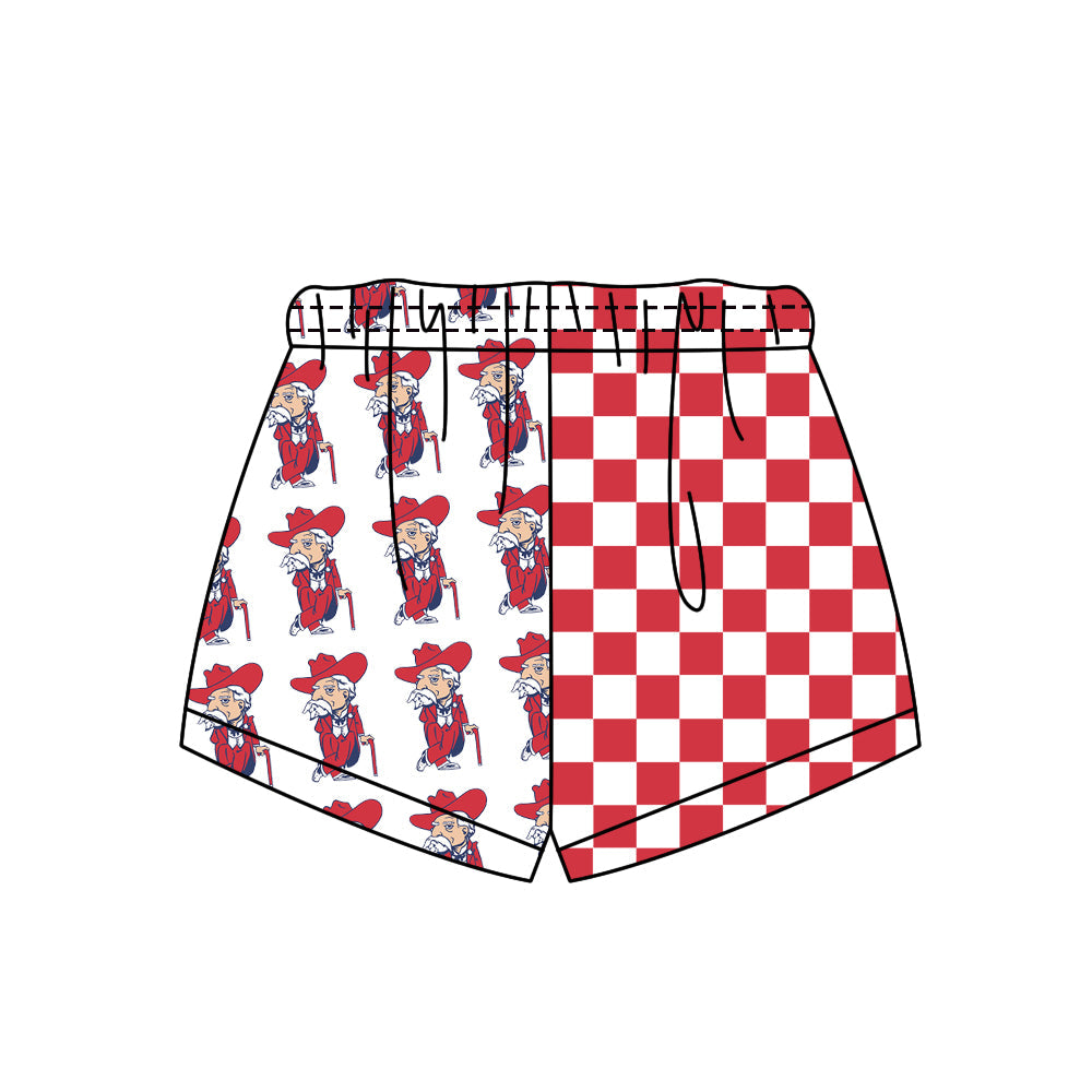 Preorder (moq 5)Baby Boys Girls Team Checked Shorts Bottom