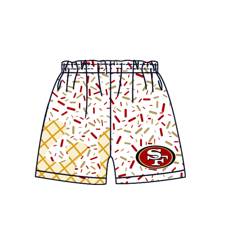Preorder (moq 5)Baby Boys Drip Sprinkles SF Team Shorts Bottom