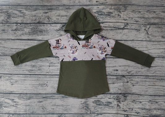 Baby Boys Hunting Dogs Hooded Long Sleeve Shirt Tops