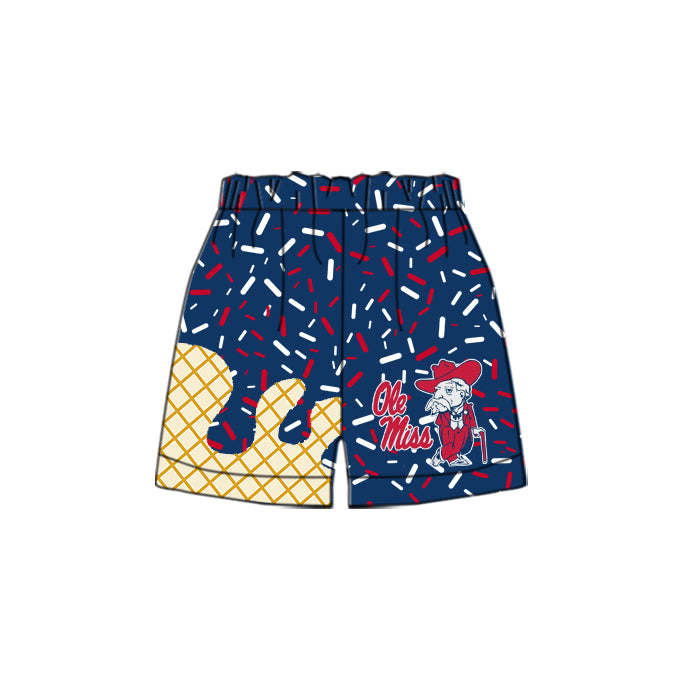 Preorder(moq 5) Baby Boys Ole Miss Team Sprinkles Sports Shorts