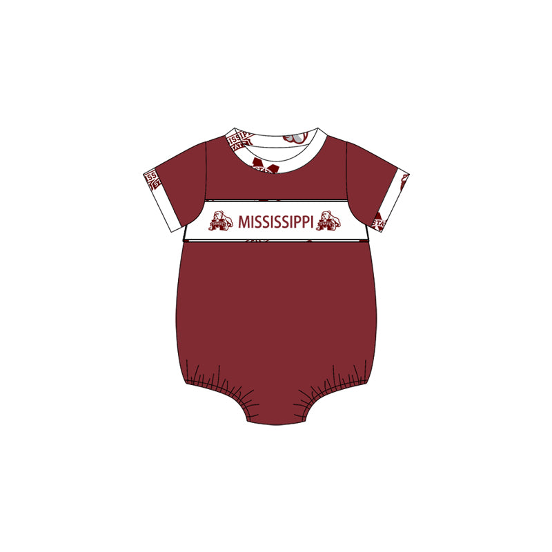 Preorder(moq 5)Baby Infant Boys M-State Team Rompers