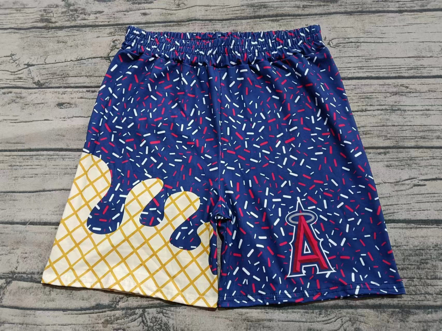 Preorder(moq 5) Adult Men Navy Team A Shorts Bottoms