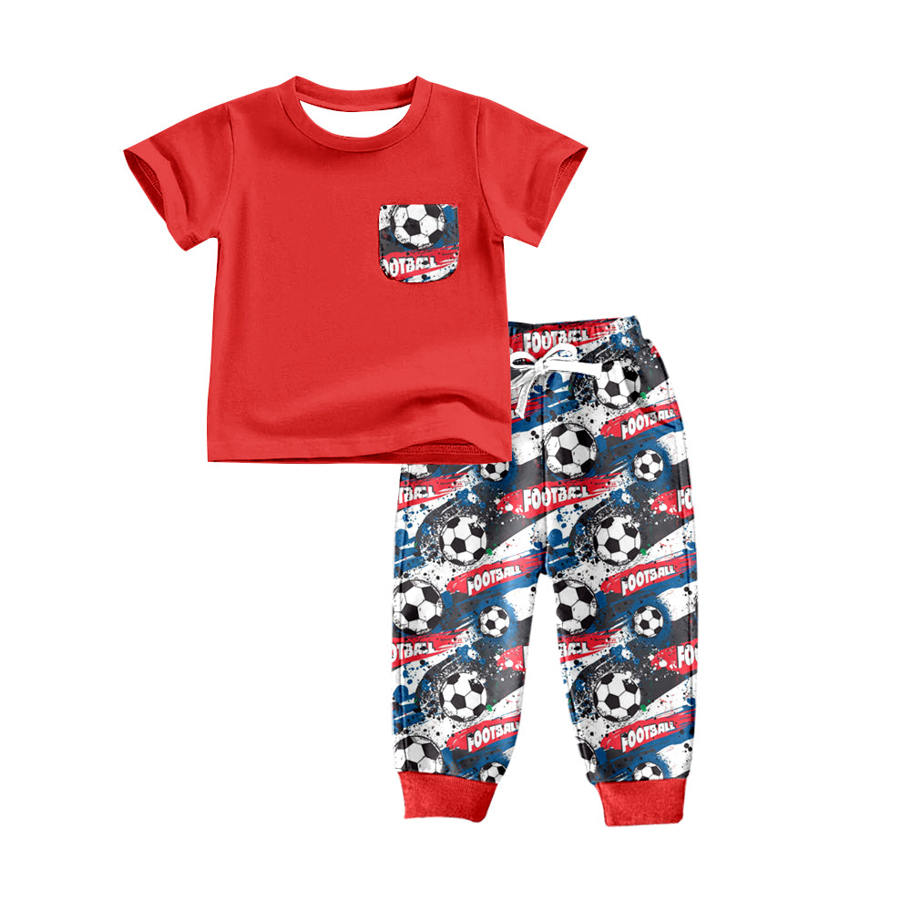 Baby Boys Football Shirt Top Pants Clothes Sets preorder(moq 5)