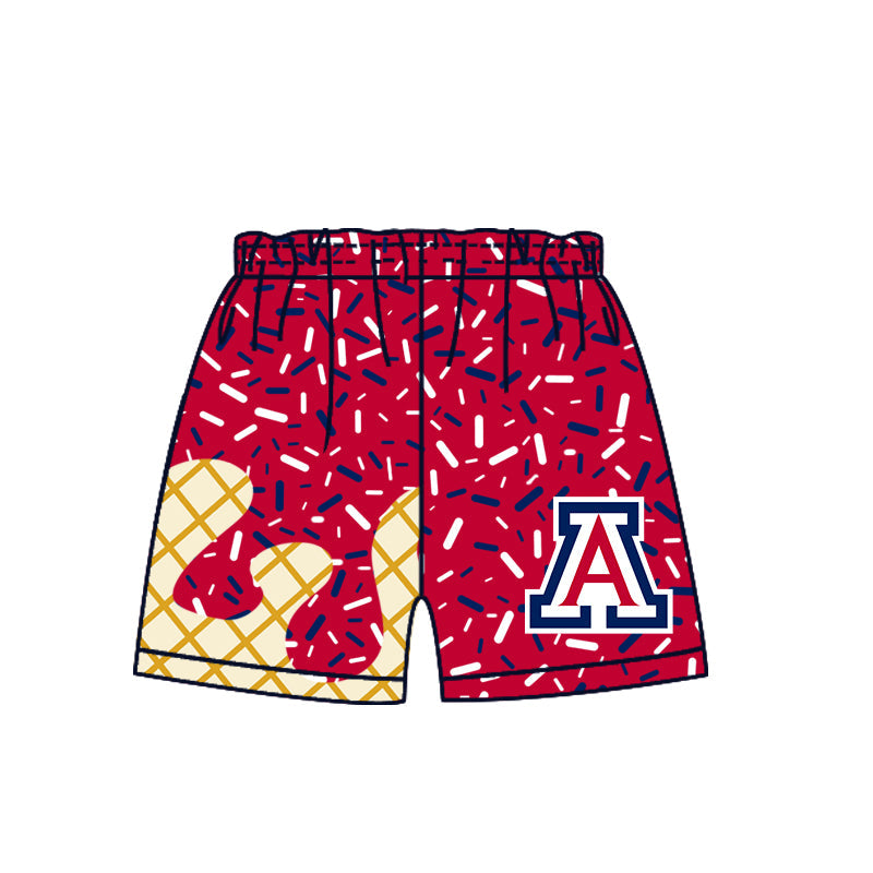 Preorder (moq 5)Baby Boys Drip Sprinkles Arizona Wildcats Team Shorts Bottom