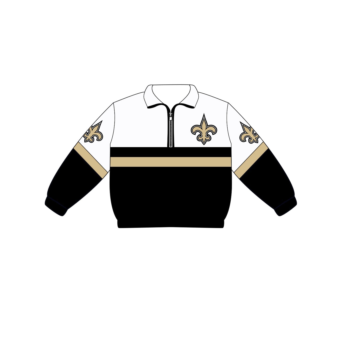 Preorder (moq 5)Baby Boys Long Sleeve Team Zip Pullovers Tops