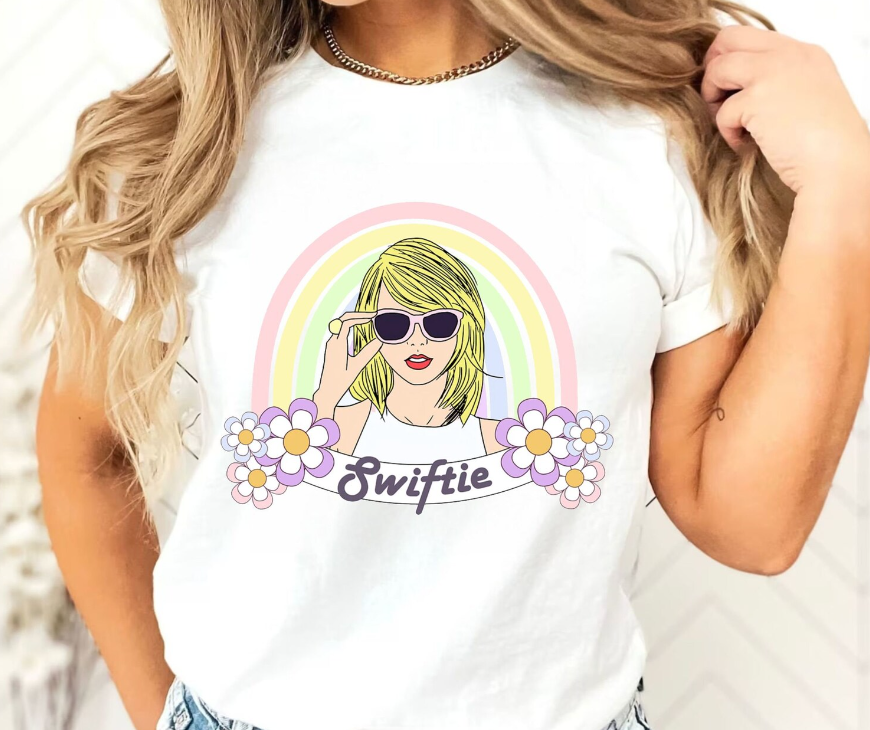 Baby Girls Short Sleeve Pink White Flowers Summer Tee Shirts Preorder(moq 5)