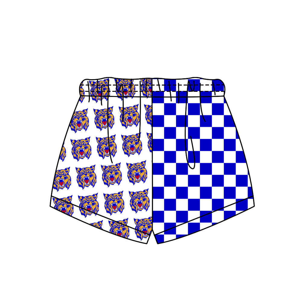 Preorder (moq 5)Baby Boys Girls Team Checked Shorts Bottom