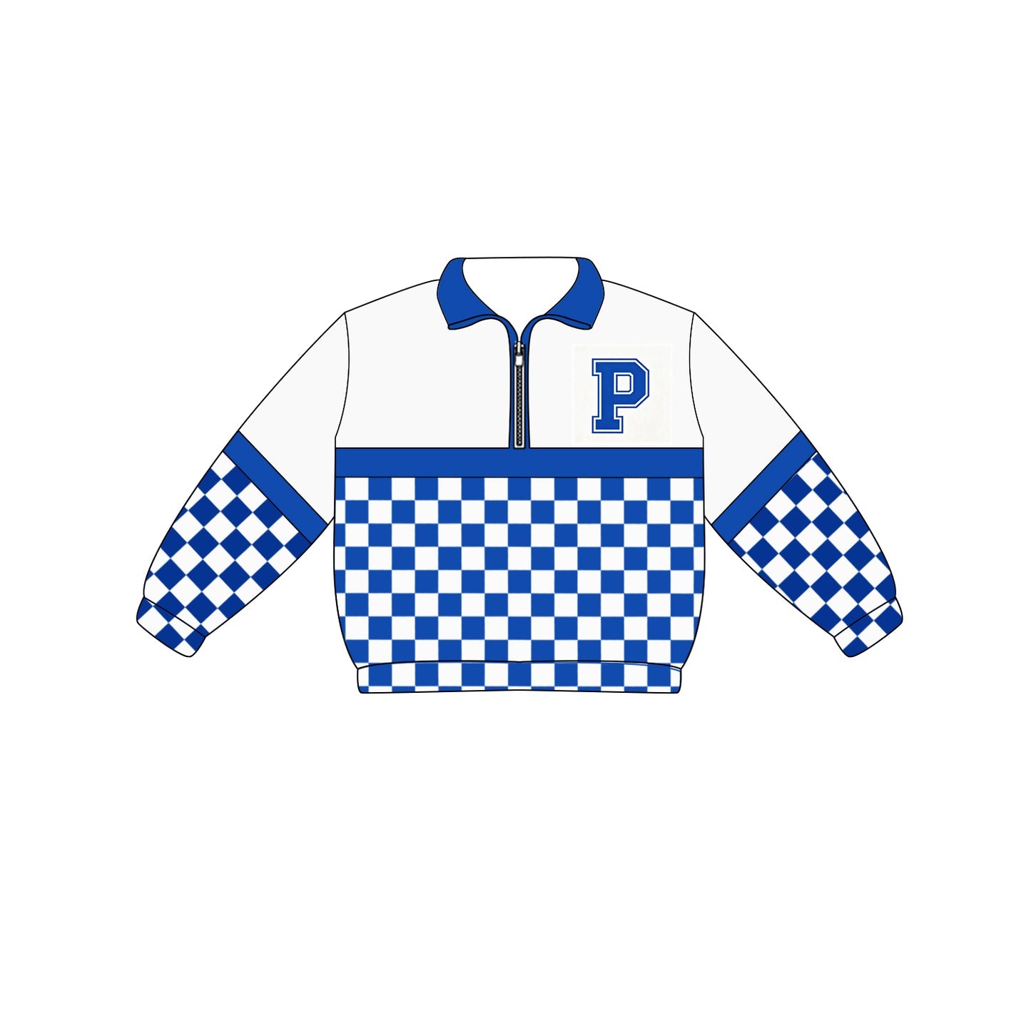 Preorder (moq 5)Baby Boys Long Sleeve Team Zip Pullovers Tops