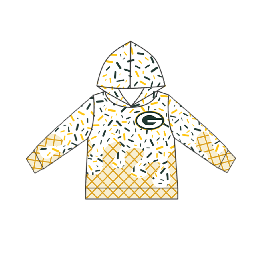 Preorder (moq 5)Baby Girls Team Georgia Hooded Pullovers Tops