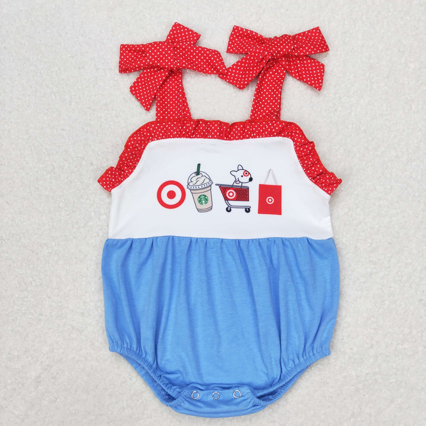 Baby Girls Boys Coffee Cart Summer Sibling Rompers Clothes Sets