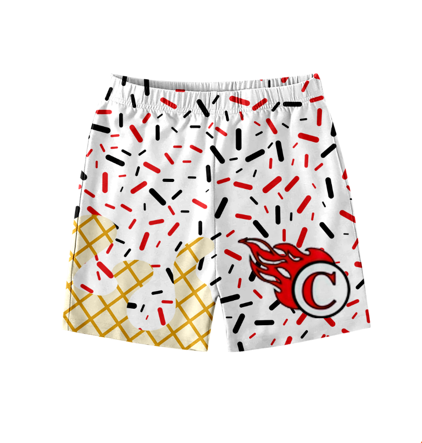 Custom moq 5 football team G adult man shorts