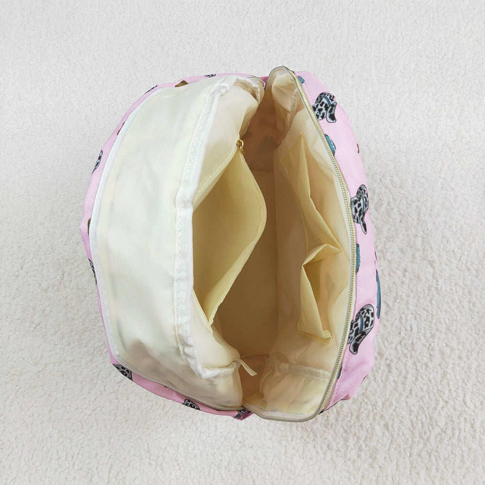 Baby Kids Girls Pink Hats Western Backpack Back Bags