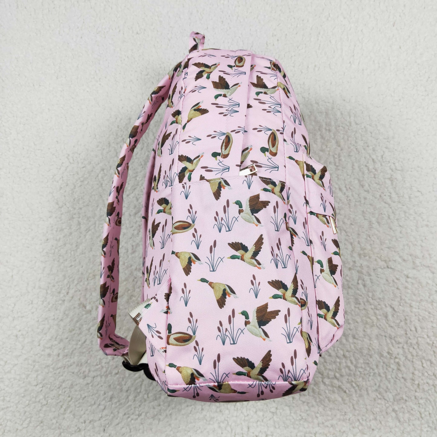 USA Shop Baby Girls Pink Ducks Hunting School Backpack Bags