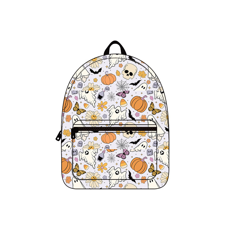 Baby Kids Halloween Ghost Candy Backpack Zip Back Bags Preorder