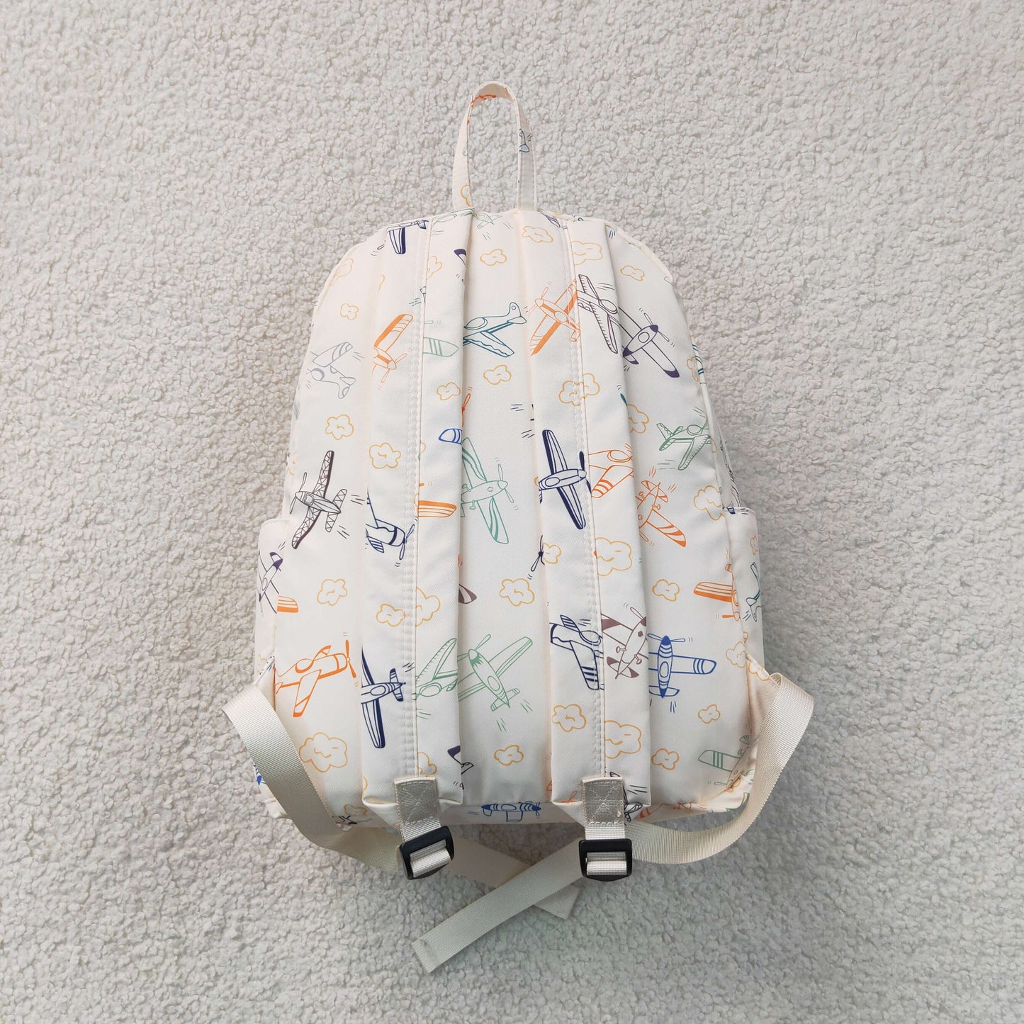 Baby Kids Colorful Planes Clouds School Backpack Back Bags