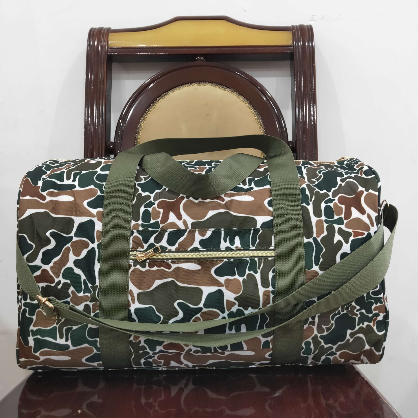 USA Shop Dark Brown Camo Gym Bags