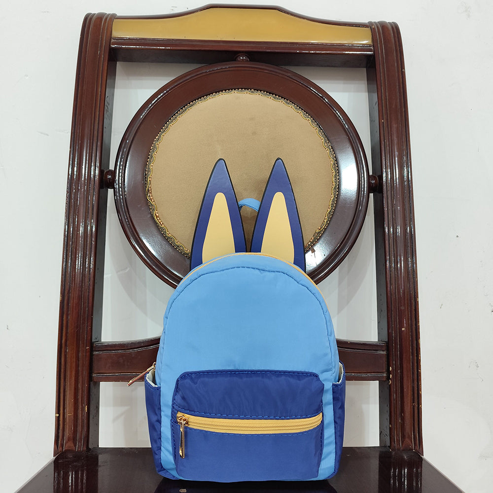 Baby Kids Cute Blue Dog Ears Backpacks Bags