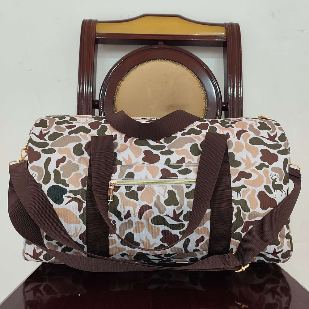 Women Camouflage Deers Hunting Duffle Gym Bags