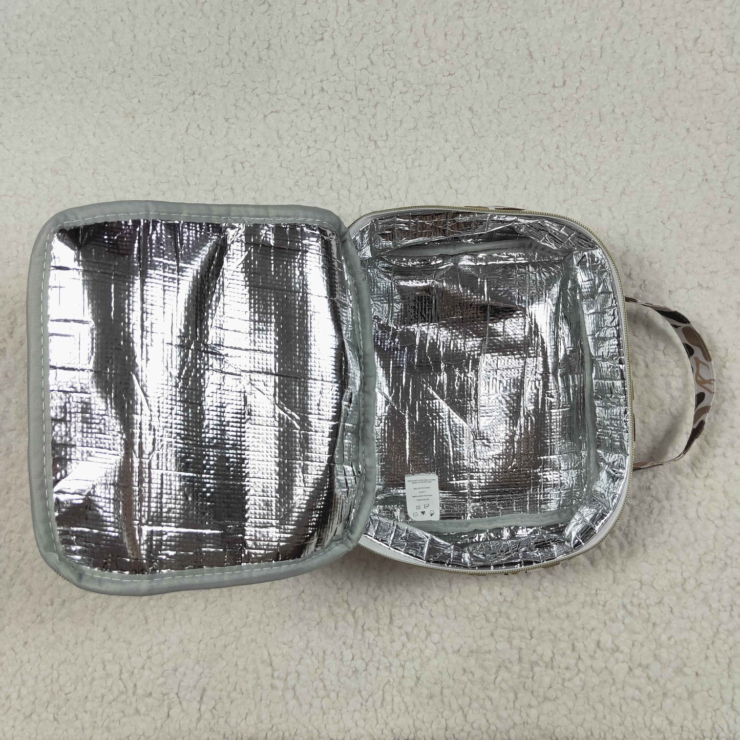 Green Deer Western Camo Print Zipper Lunch Bags