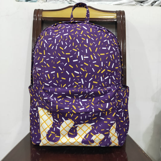 USA Shop Baby Boys Purple Drip Sprinkles Team Backpack School Bags