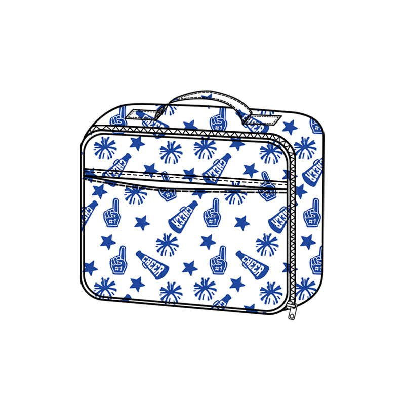 Baby Kids Team Blue Cheer Fireworks Zipper School Lunch Boxes Preorder