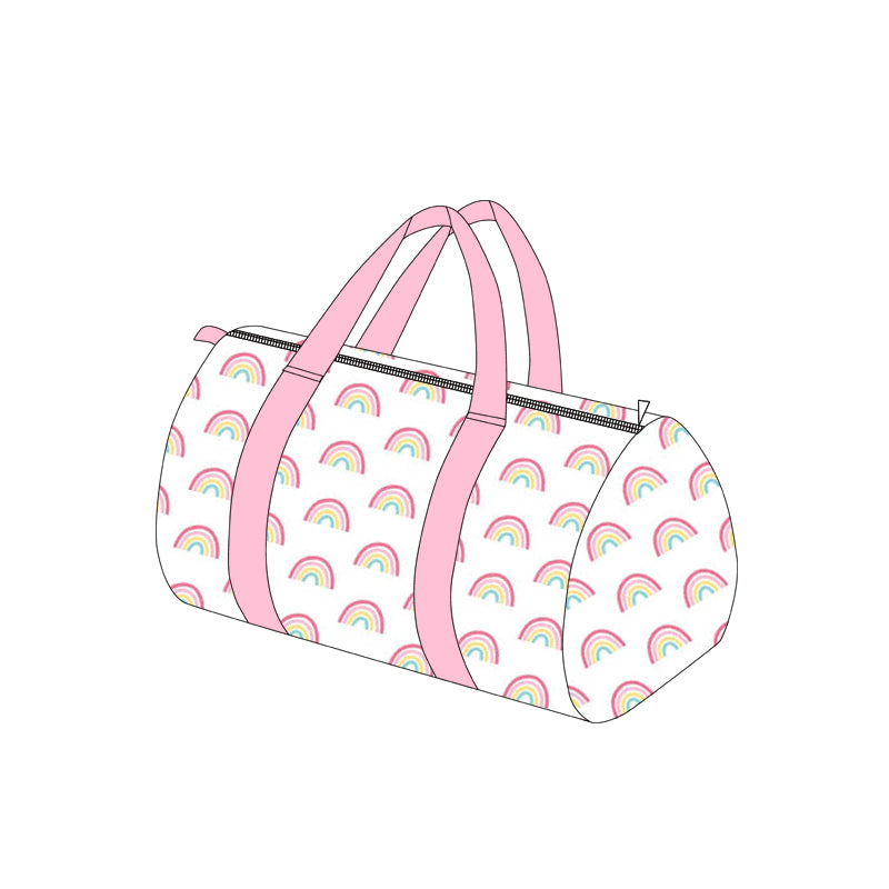 Adult Pink Rainbows Plaid Gym Bags Preorder