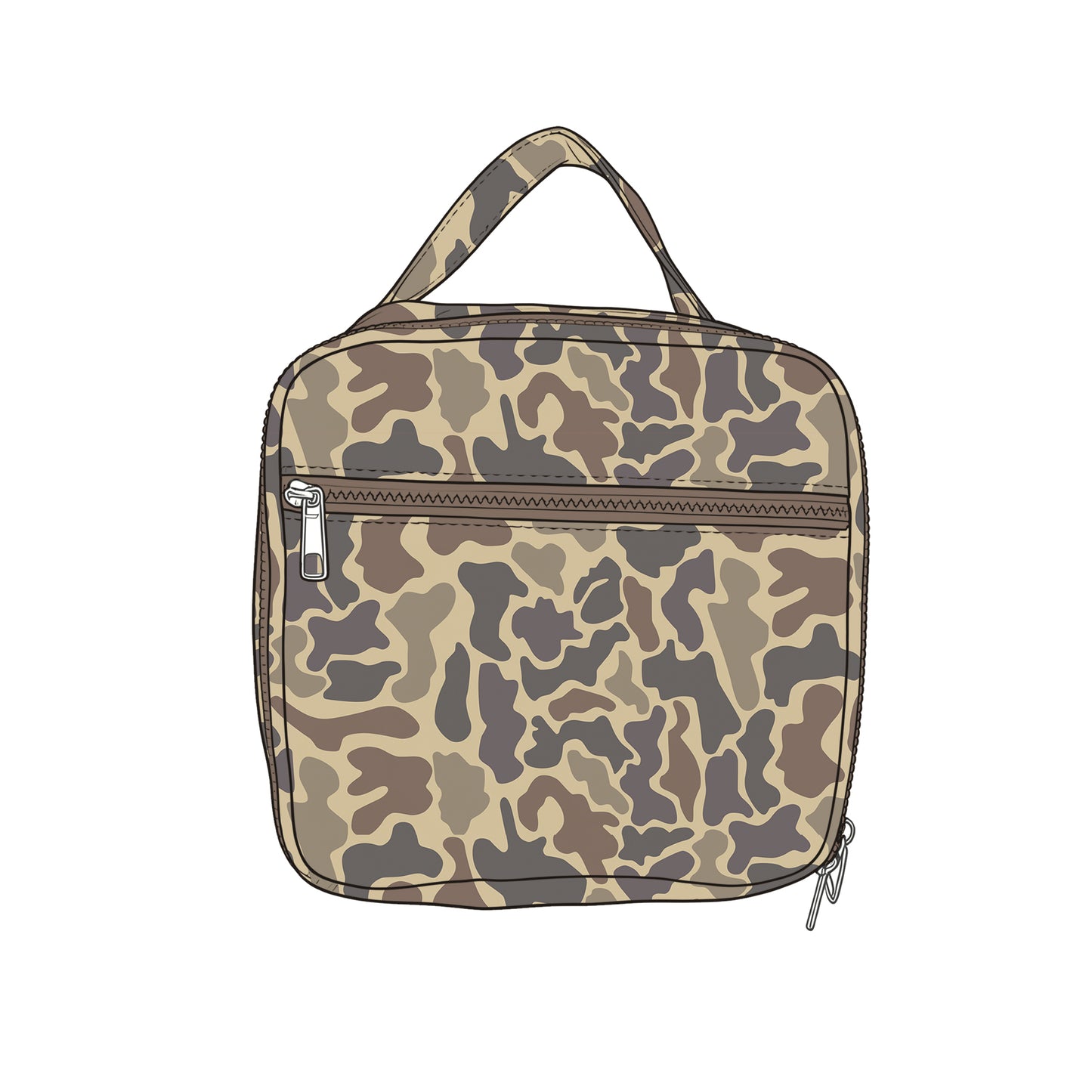 Baby Kids Southern Brown Camo Lunch Boxes Bags