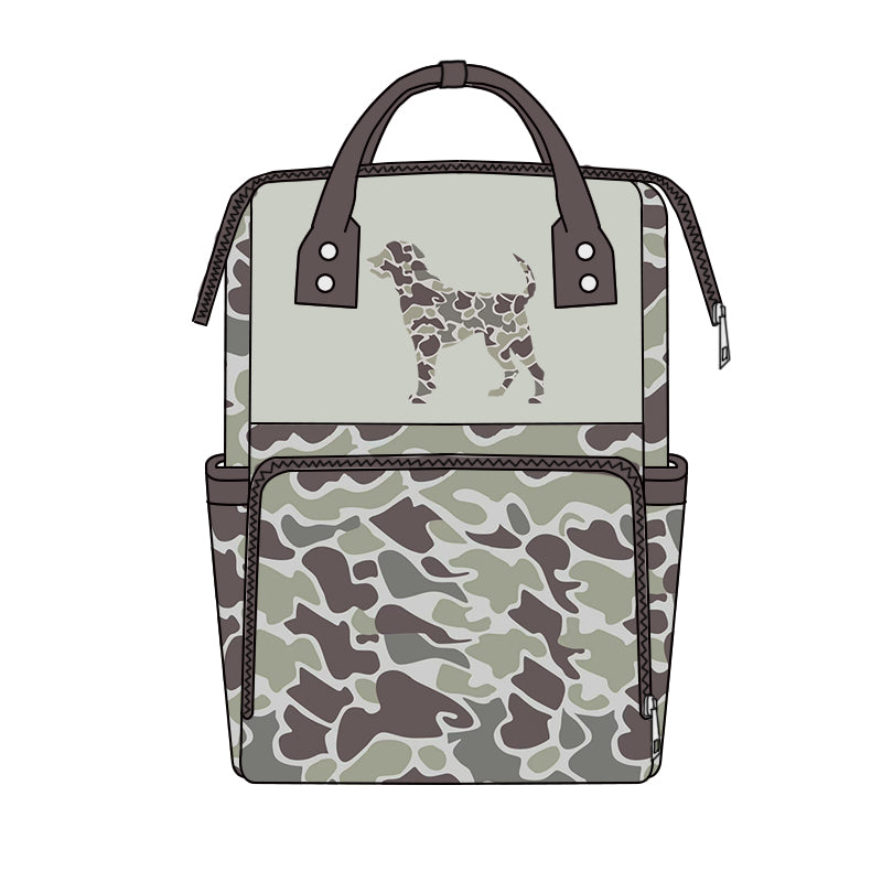 Baby Kids Camo Dogs Backpack Bags Preorder