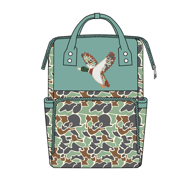 Baby Kids Camo Ducks Backpack Bags Preorder