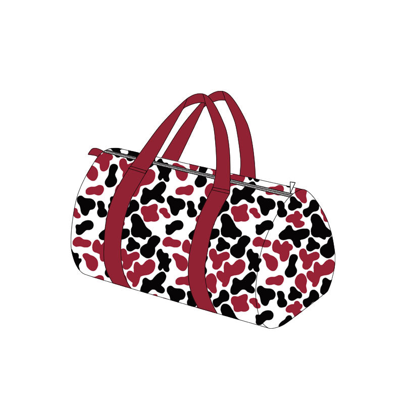 Preorder moq 5 Adult Maroon Black Camo Gym Bags