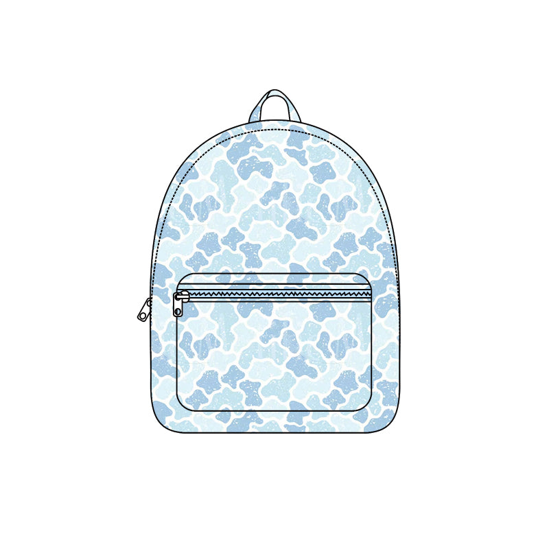 Baby Boys Blue Camo School Backpack Bags Preorder