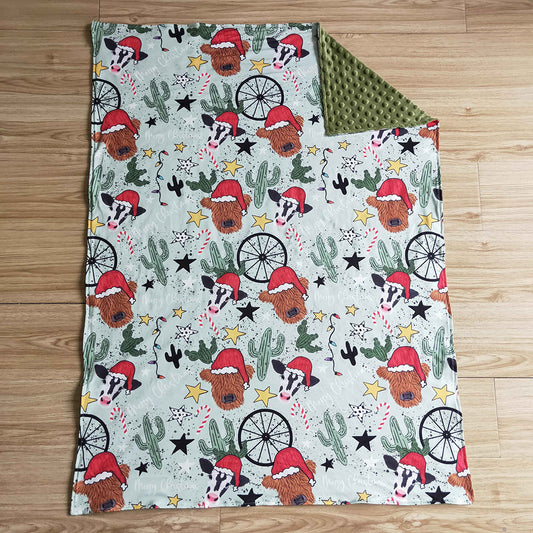 USA Shop Baby Kids Cow Christmas blankets